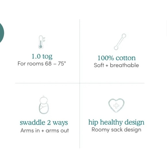 Aden + Anais Gender Neutral Swaddle‎ Bundle (2) Soft easy baby sleep blanket 0-3 - Picture 4 of 15